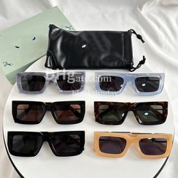 Men Designer Sunglasses For Women Hip Hop Sunglasses Fashion Matching Square Frame Driving Beach Shading UV400 Protection Polarized Sun Glasses