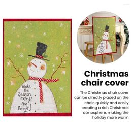 Chair Covers Santa Claus Cover Festive Christmas Snowman Design Enhance With Fine For Stools