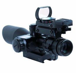2510X40 Tactical Rifle Scope with Red Laser HD101 holographic dot sight6336660