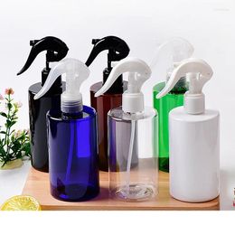Storage Bottles 20pcs 300ml Empty Lager Plastic Hiar Trigger Spray Pump Perfume Bottle Black Clear Water Container Cosmetic Packaging