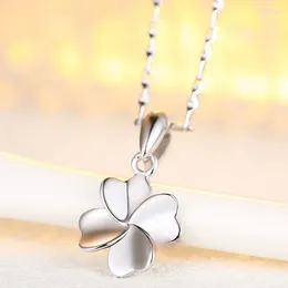 Pendant Necklaces 999 Sterling Silver Clover Necklace Fine