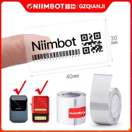 Paper NIIMBOT B1 B21 B3S Transparent Printing Paper Barcode Label Adhesive Sticker Thermal Office label round square printable sticker