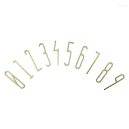 Decorative Figurines 7cm Brass House Number El Door Address For Home Digital Outdoor Apartment Dorm Sign Plates Plaque 0-9