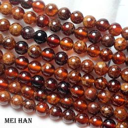 Loose Gemstones Meihan Wholesale (2 Strands/set) Natural 6mm Spessartine Garnet Stone Beads For Jewelry Making Design