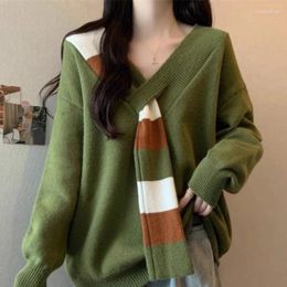 Women's Hoodies 2024 Autumn Women Mock Neck Ruffles Sweater Long Sleeve Knitted Bottoming Solid Pullovers Stripe Casual Winter