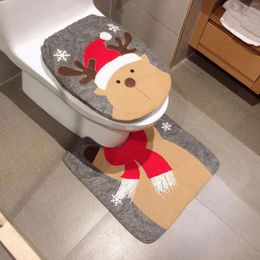 Toilet Seat Covers Christmas Decorative Supplies Cover Creative Bathroom Decoration Set Of Two Decorations