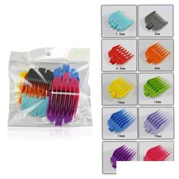 Hair Accessories 10Pcs Clipper Limit Comb Guide Trimmer Guards Attachment 3-25Mm Professional Trimmers Colorf Drop Delivery Products T Dhe4M