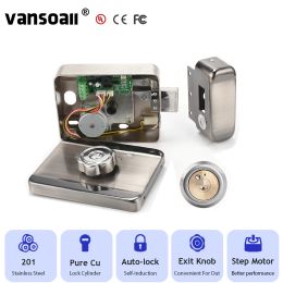 Lock VANSOALL Electronic Motor Door Lock with Remote Unlock Work with Doorbell for Electric Lock Door Entrance Guard Access Control