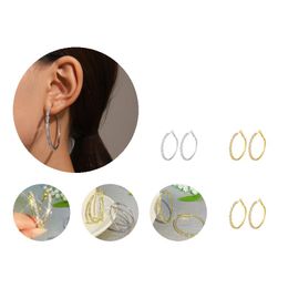 Ear Cuff Big Circle Earrings With Exaggerated Large Elegence Women Statement As Ladies Valentines Day Gift Drop Delivery Jewellery Ot3Q9