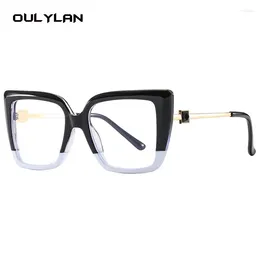 Sunglasses Frames Oulylan Men Women Retro Fashion Square Anti Blue Light Computer Glasses Reading Playing Games To Protect Eyeglasses Frame