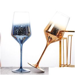 Wine Glasses Creative Starry Sky Glass Goblet Lead Champagne Goblets Party Dinner Drink Cup Home Decoration 221124 Drop Delivery Dhyth