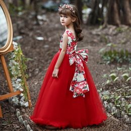 Bright Royal Blue Red Rainbow Jewel Girl's Birthday/Party Dresses Girl's Pageant Dresses Flower Girl Dresses Girls Everyday Skirts Kids' Wear SZ 2-10 D406224