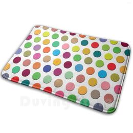 Carpets Polka Dots...Dots...Dots. Mat Rug Carpet Anti-Slip Floor Mats Bedroom Colourful Spectrum Dots Dot Girly Circle Circles