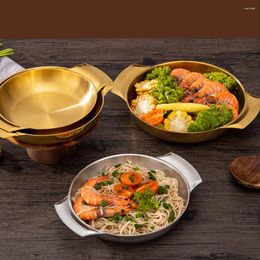 Pans Cookware Stainless Steel Seafood Pot Kitchen Supply Daily Use Paella Pan Mini Accessory