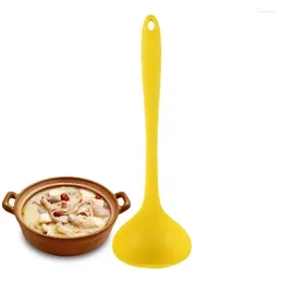 Spoons Non-Stick Large Ladle Multiple Color Silicone Soup Spoon Kitchen Cooking Utensils Grade