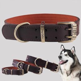 Dog Collars Brown Comfortable Wear And Adjustable Buckles Pet Collar For All Breeds Durable Dogs Accessories