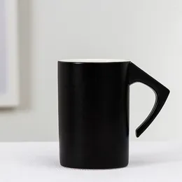 Mugs MeyJig Ceramic Inverted Coffee Mug Cocoa Cappuccino Milk Microwave Safe 380ML