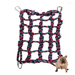 Other Bird Supplies Parakeet Ladder Net Reusable Parrot Climbing Colourful Birds Exercise Products Hammock For Small Animals Ferrets