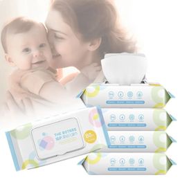 Mouth Care Childrens Wet Wipes Hand Care Baby Care Tissue Portable Cleaning Wipes for Infants Children Travel 240322