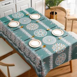 Table Cloth Waterproof And Oil-proof Tablecloth Yarn Fabric Cross-border Side Party