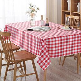 Table Cloth Disposable Thickening Red Chequered Waterproof Oil-Proof Party Weddings Home Decoration Outdoor Picnic