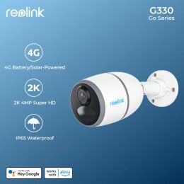 Cameras Reolink GO G330 4MP Battery 4G Sim Card Network Camera Wild Video Surveillance IP Cam LTE Human Car Detection Security Camera