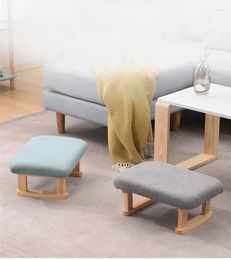 Chair Covers Creative Furniture Of Solid Wood Square Stool Sofa Fabric Living Room Shoe Step