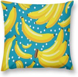 Pillow Banana Blossom Dot Tropical Print Throw Cover Living Room Sofa Home Decoration