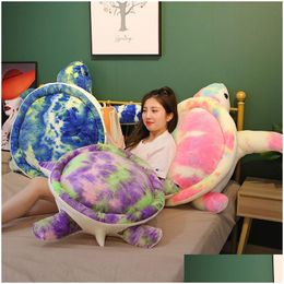 Movies & Tv Plush Toy Stuffed Animals Toys P Cute 35Cm Colorf Large Sea Turtle Throw Pillow Drop Delivery Gifts Dhguz
