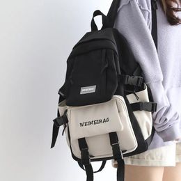 Backpack Trendy Female Panelled KUZAI Bag Girl Kawaii Transparent Cool School Fashion Women Cute Lady College