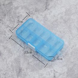 Party Decoration 10 Grid Transparent PP Plastic Storage Box Jewellery Necklace Earrings Small Components Incorporated Hz001