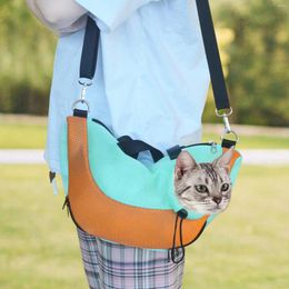 Cat Carriers Grooming Bag Multifunctional Adjustable Breathable Mesh Kitty Shower Anti Scratch For Nail Cutting Short Trips Carrier