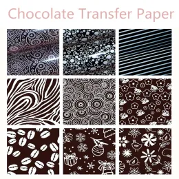Sketchbooks Multipattern Food Transfer Paper Chocolate Transfer Sheets Paper DIY Baking Edible Cake Decoration Printing Edge Special Tools