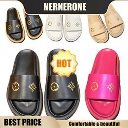 Designer Mens Womens Slide Thick Sole Sandals Luxury Flat Bottom High Heels Flat Bottom Letter Platform Rubber Slippers fashion casual top quality 2024 36-45 colors