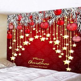 Tapestries Hanging Stars Christmas Tapestry Bedroom Living Room Wall Home Decor Xmas Mat For Year