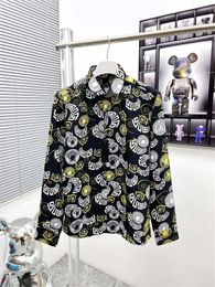 Designer Men's Casual Shirt Quality Designer Personality T-shirt Classic long sleeve shirt Floral letters Spring Autumn shirt Asian size S-XXL Q22