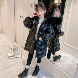 Down Coat -30 Celsius Girls Parker Winter Cotton Jacket Mid-length Thick Ins Tide Children's Warm Padded Students Kids Clothing