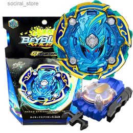 Spinning Top Box Set B-156 Nude Spriggan GT B156 Rotating Top with Spark Launcher Box Childrens Toy L240402