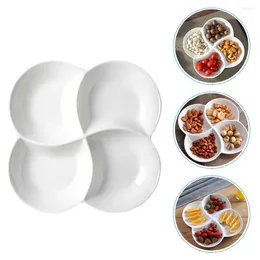 Dinnerware Sets Compartment Plate Christmas Exquisite Storage Tray Sweet Case Melamine Clings Wedding Candy