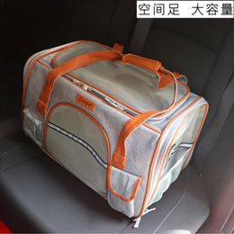 Cat Carriers Pet Seat Luggage Bag Small Medium Size Dog Carrier Handbag In Car Front Rear Cage Go Out Travel Transparent Pouch