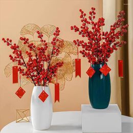 Decorative Flowers 20pack Lot Christmas Stems Faux And Plants For Versatile Home Decoration Realistic