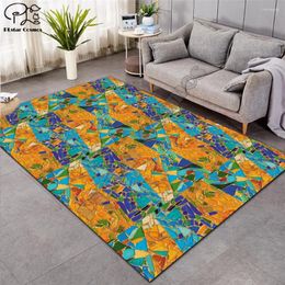 Carpets Colourful Carpet Nordic Soft Flannel 3D Rugs Parlour Mat Area Anti-slip Large Rug Living Room Decor P-005