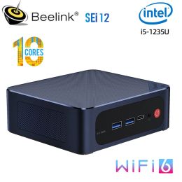 Pads Beelink Sei 12 Intel 12th I5 1235u 10 Cores Lris Xe Graphics 16g Ddr4 3200mhz 500g Ssd Wifi6 Sei 11 I511320h Desktop Computer