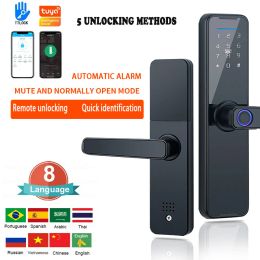 Lock Biometric Fingerprint Door Lock Electronic Smart Lock Tuya App Remote Unlocking Keyless Lock Electronic Door Lock