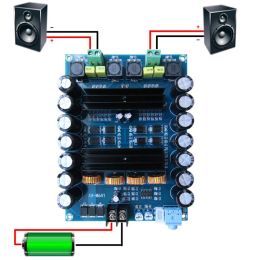 Amplifier XHM641 TPA3116D2 DC12V 24V 150W X 2 Audio Digital High Power 2 Channels Car Amplifier with Boost Board G2010