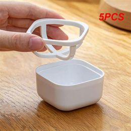 Kitchen Storage 5PCS Shelf Toilet Rack Drain The Water Holes Dust-proof Puff Box