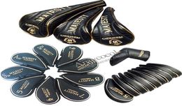 whole New Maruman Majesty Full Golf headcover high quality Golf Wood headcover and irons Putter Driver Clubs head cover s9169050