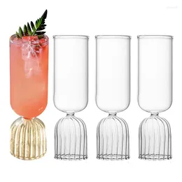 Wine Glasses 4PCS Creative Cocktail Glass Champagne Novelty Drink Cup For KTV Bar Night Party