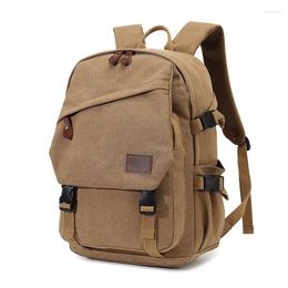 Backpack Vintage Canvas Fashion Schoolbag Large Capacity Bag Unisex Travel Men Casual Bags Laptop Rucksack With High Quality