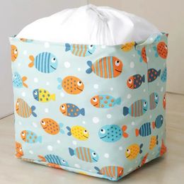 2024 Big Mac Dirty Clothes Storage Basket Folding Toy Storage Box Bunch Mouth Dirty Clothes Basket Moving Clothes Quilt Storage Bag- for Folding Toy Storage Box